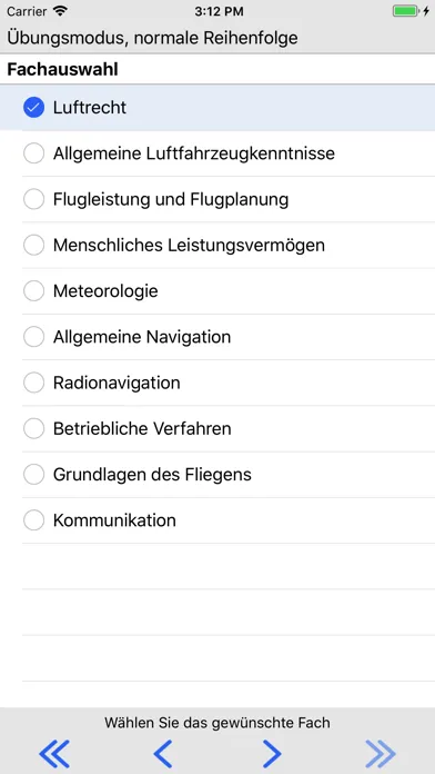 Captures d'écran de Questions PPL(H) GERMAN