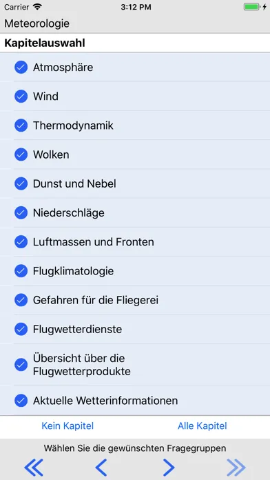 Captures d'écran de Questions PPL(H) GERMAN