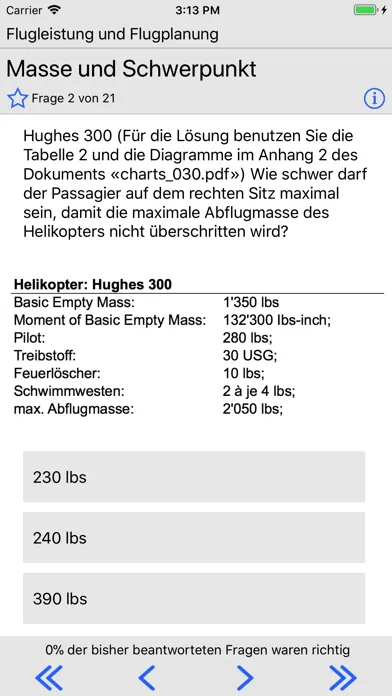 Captures d'écran de Questions PPL(H) GERMAN
