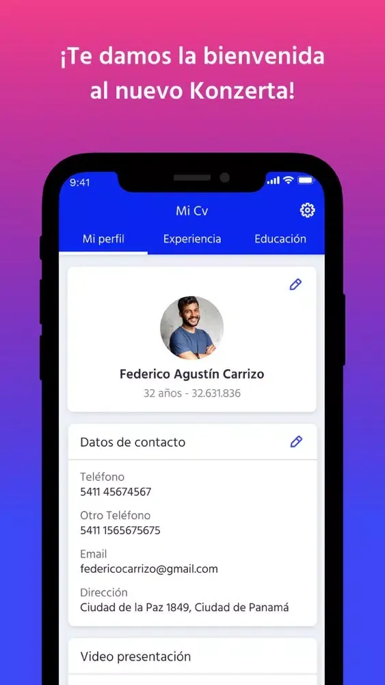 Capturas de pantalla de Konzerta.com | Empleos