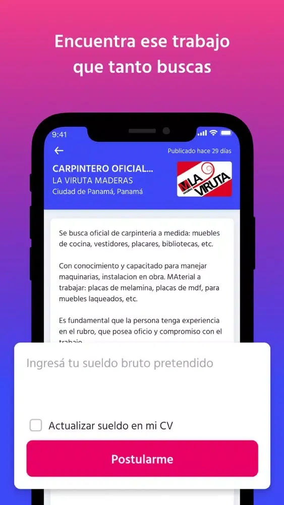 Capturas de pantalla de Konzerta.com | Empleos