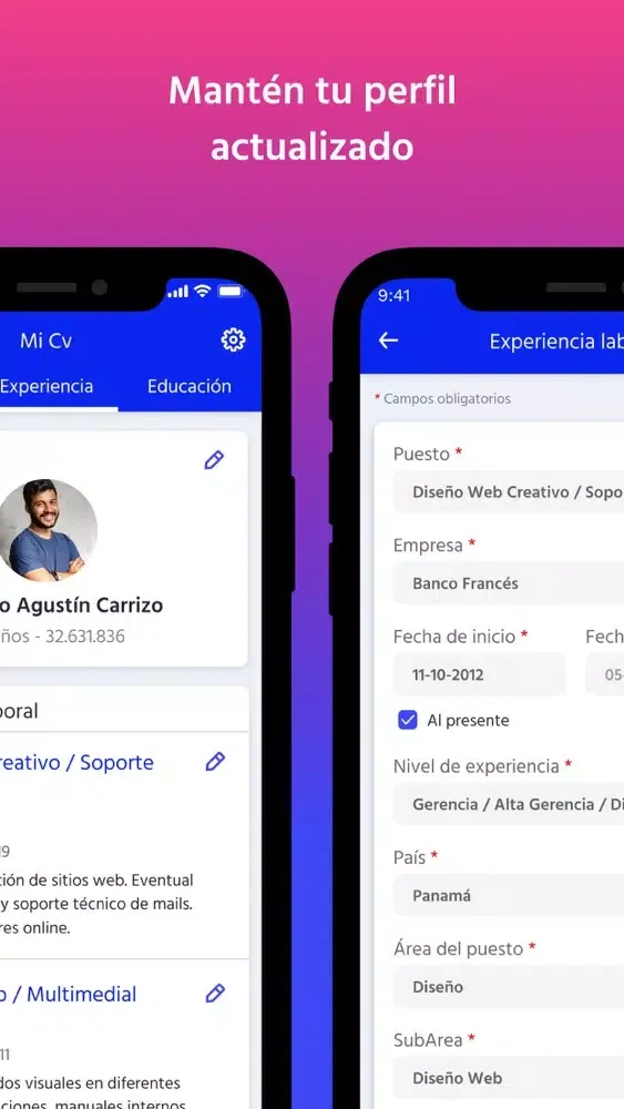 Capturas de pantalla de Konzerta.com | Empleos