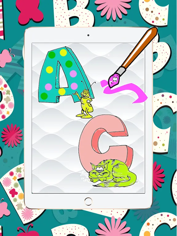 abc art pad:Learn to painting and drawing coloring pages printable for kids free iPad  স্ক্রিনশট