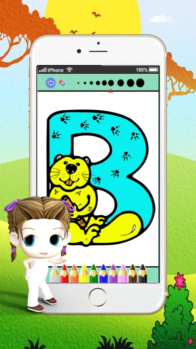ABC Draw Pad : Learn to painting and drawing coloring pages printable for kids free Ekran Görüntüleri