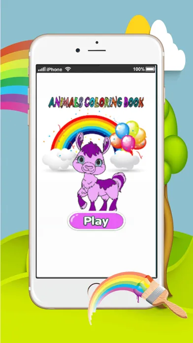 princess pony coloring book and amazing animal : painting for kids free应用截图