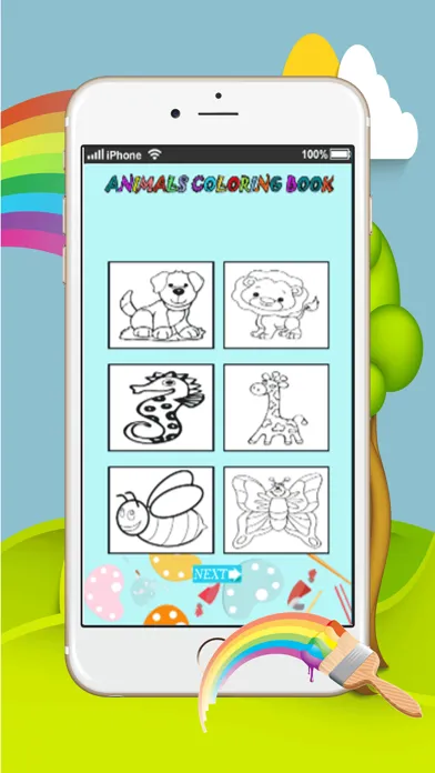 princess pony coloring book and amazing animal : painting for kids free应用截图