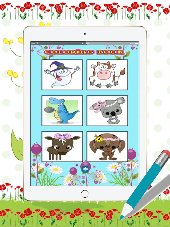 best animals coloring book : free adult colors therapy stress relieving pages iPad  Screenshots