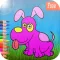 Dog art pad : Learn to paint and draw animal coloring pages printable for kids free