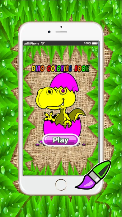 Capturas de tela do dino coloring book games : learning basic drawing and painting for kids free