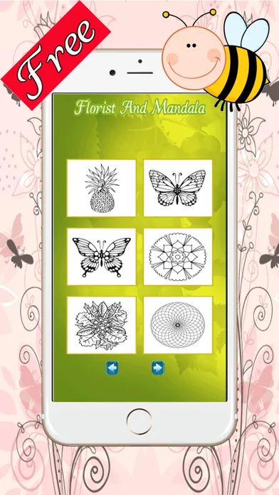 Ảnh chụp màn hình của Florist and Mandalas Coloring Book For Adult : Best Colors Therapy Stress Relieving  Free