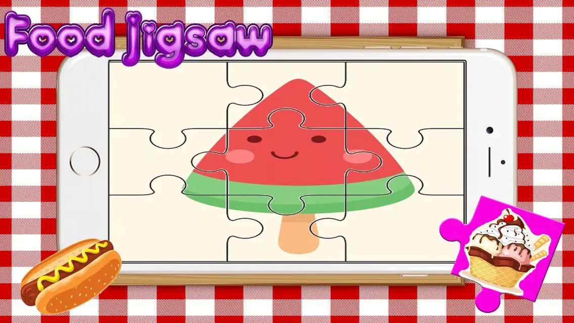 Capturas de tela do Food Yummy Puzzle for adults - Learning Fruit Jigsaw Puzzles games free for kid Toddler and preschool