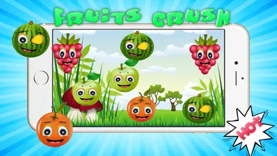 Screenshot di Fruit Crush Bump - puzzle match 3 fruit for kids
