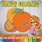 fruit coloring book pages