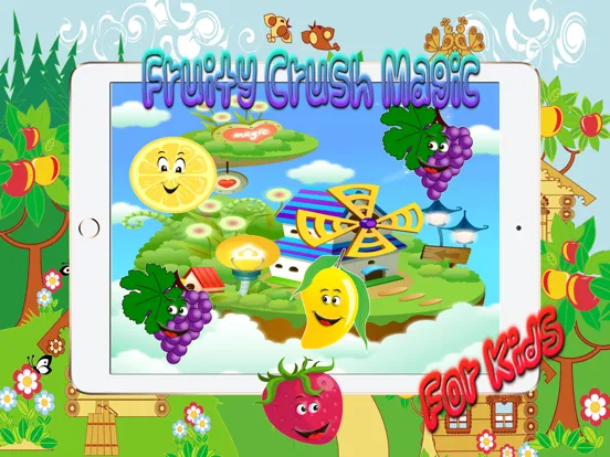 Fruit Fusion Link - Garden Land Swipe Fruits 3 hd iPad  Screenshots
