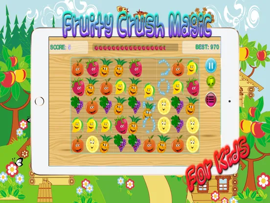 Fruit Fusion Link - Garden Land Swipe Fruits 3 hd iPad  Screenshots