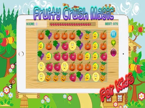 Fruit Fusion Link - Garden Land Swipe Fruits 3 hd iPad  Screenshots