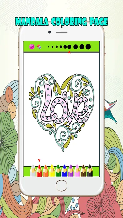 Mandalas and Florist Coloring Book For Adult : Best Colors Therapy Stress Relieving  Free Screenshots