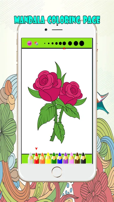 Mandalas and Florist Coloring Book For Adult : Best Colors Therapy Stress Relieving  Free Screenshots