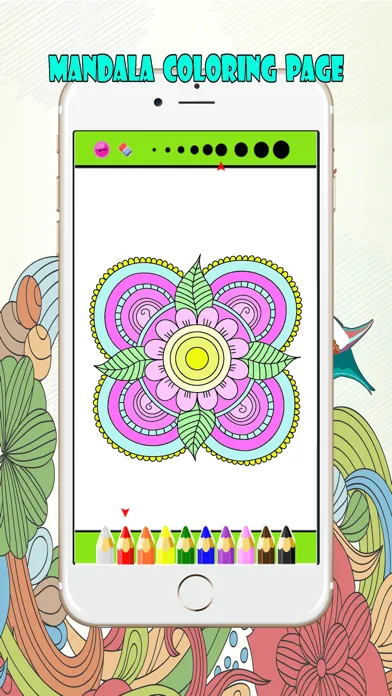 Mandalas and Florist Coloring Book For Adult : Best Colors Therapy Stress Relieving  Free Screenshots