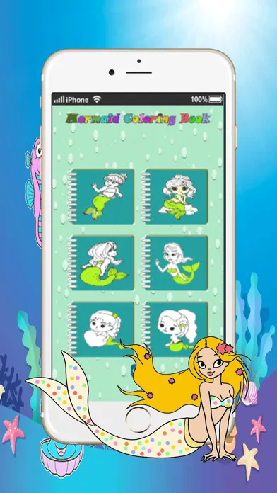 Ảnh chụp màn hình của mermaid little princess printable coloring pages:cute drawings free
