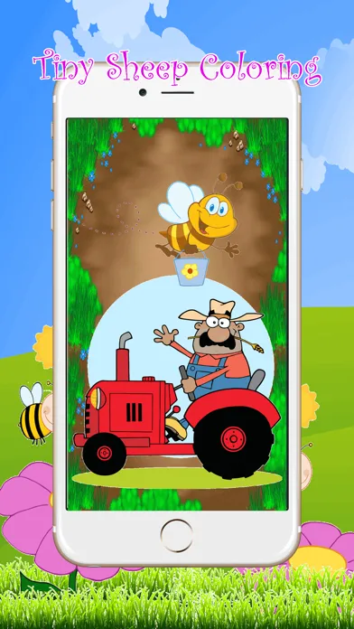 Tiny Sheep Farm Coloring Book : Color Your pages and Paint the Animals of the Farm Drawing and Painting Games for Kids Screenshots