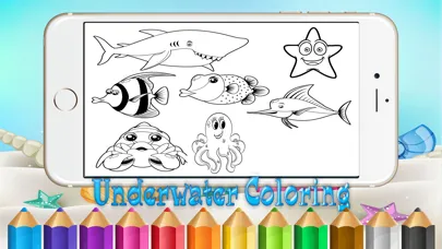 Zrzuty ekranu ๊Underwater Drawing Coloring Book Pages Online