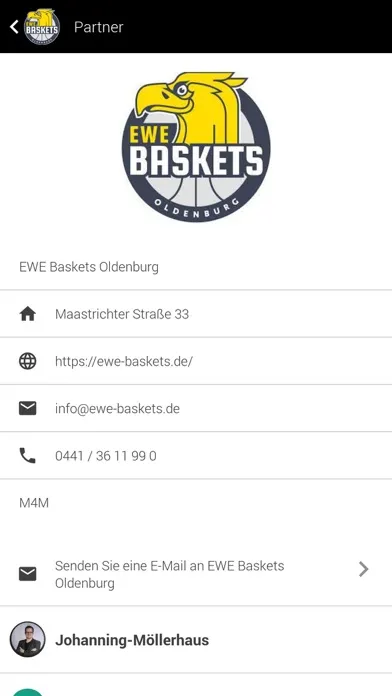 Tangkapan skrin EWE Baskets Business Club