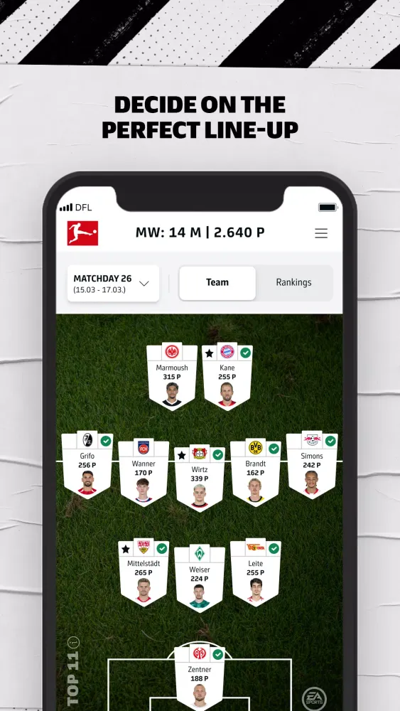Скриншоты Bundesliga Fantasy Manager