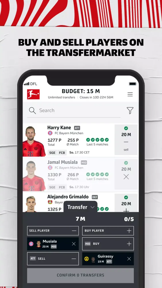 Скриншоты Bundesliga Fantasy Manager