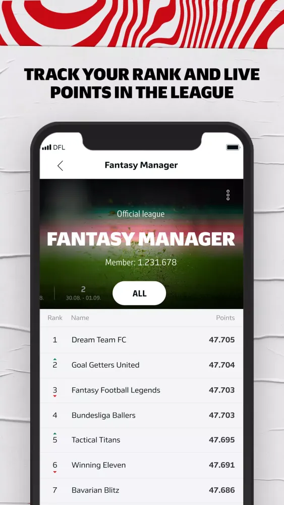 Скриншоты Bundesliga Fantasy Manager