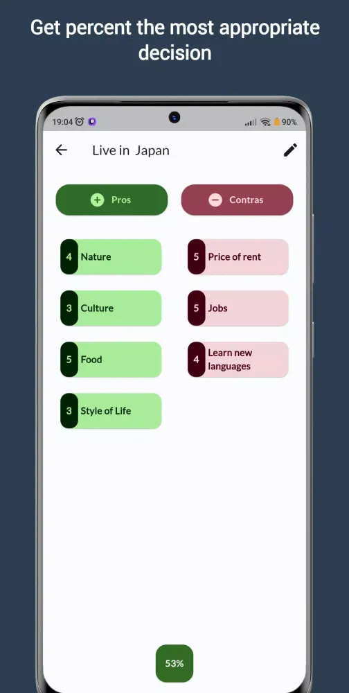 Decision Maker Pros & Cons AI Ekran Görüntüleri