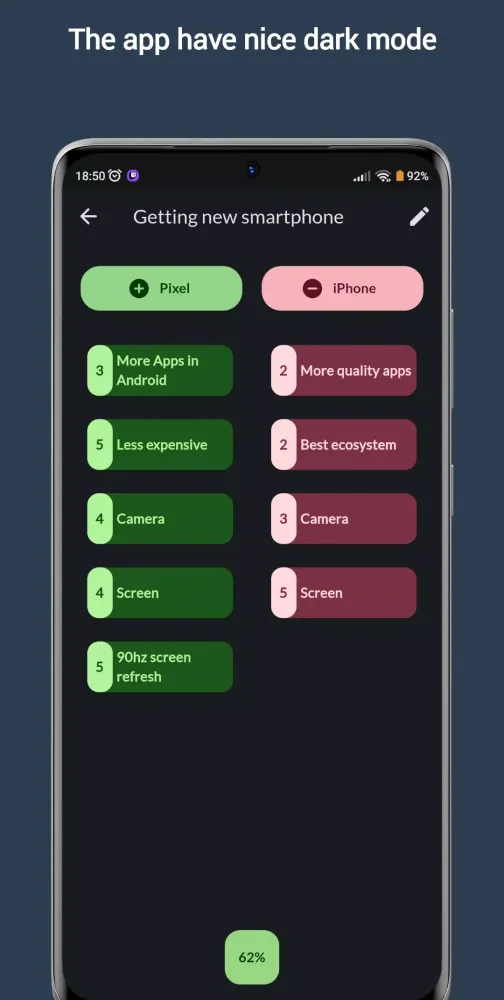 Decision Maker Pros & Cons AI Ekran Görüntüleri