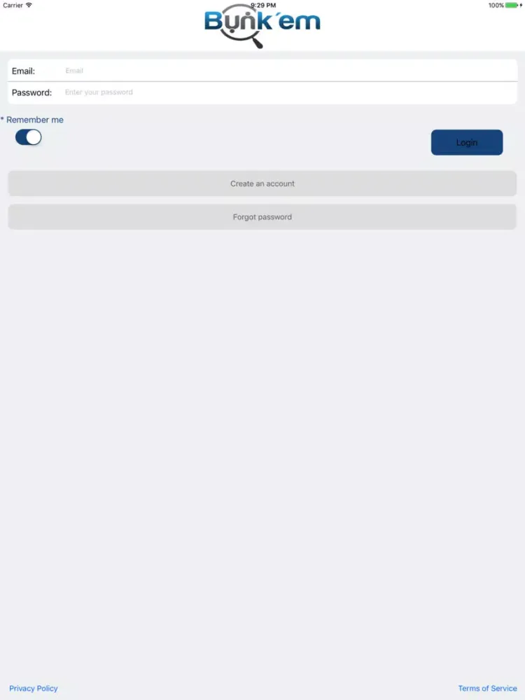 Tangkapan layar Bunk'em iPad 