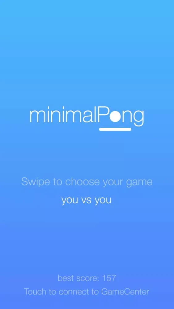 Скриншоты minimalPong