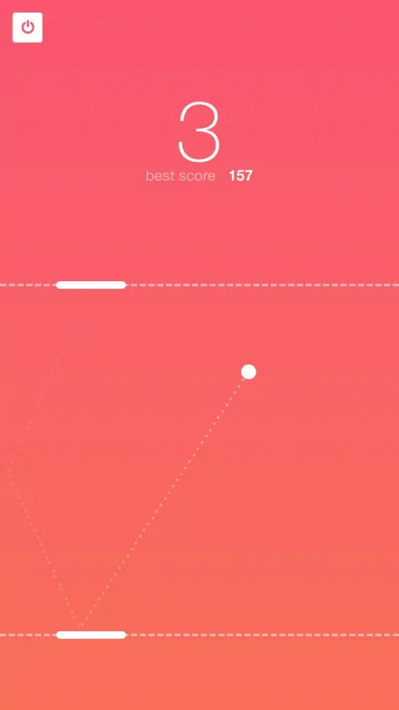 Скриншоты minimalPong