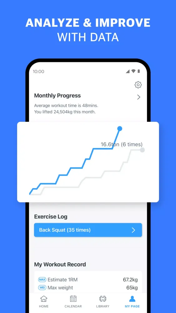Capturas de tela do Burn.Fit - Workout Plan & Log