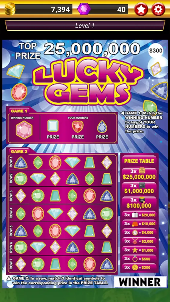 Tangkapan skrin Lotto Scratch – Las Vegas
