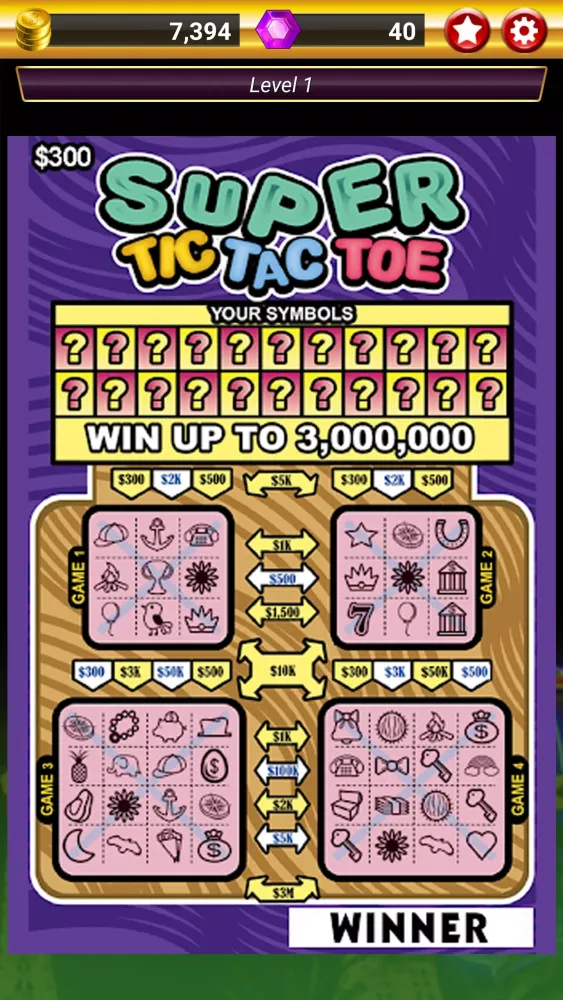 Tangkapan skrin Lotto Scratch – Las Vegas