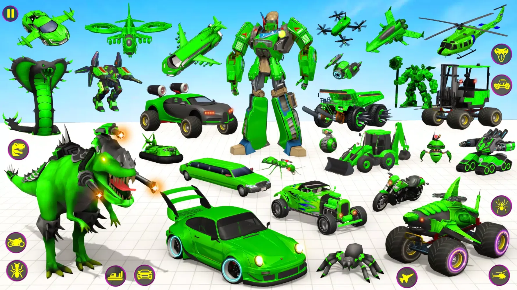 Heli Robot Car Game:Robot Game Screenshots