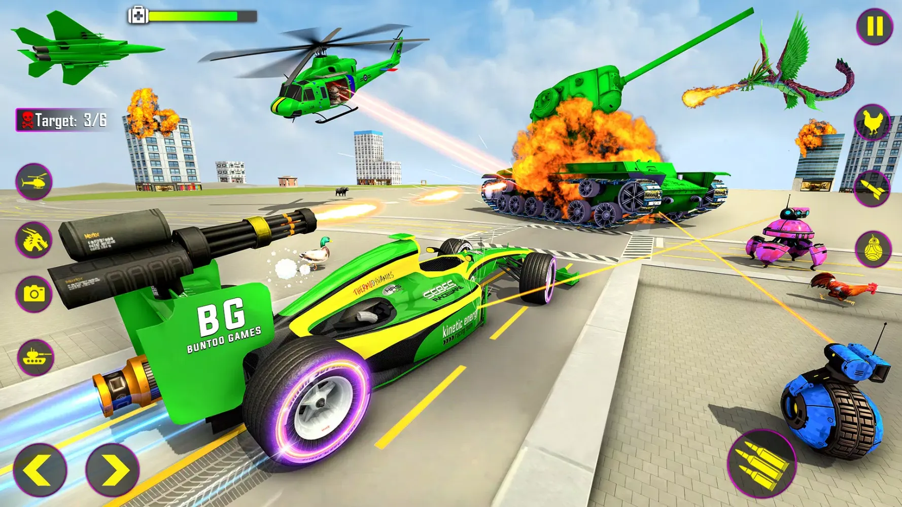 Heli Robot Car Game:Robot Game Screenshots