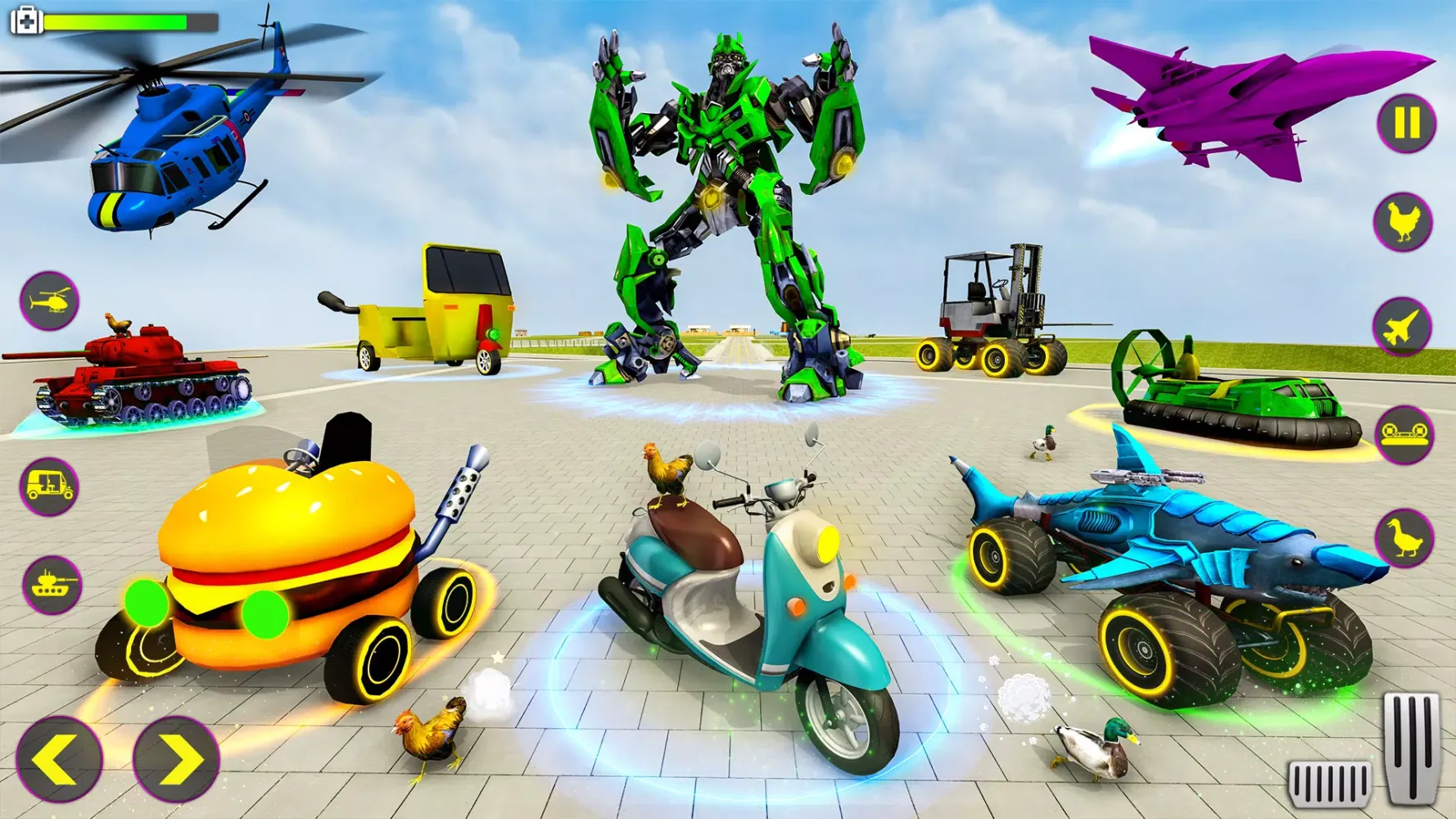Heli Robot Car Game:Robot Game Screenshots