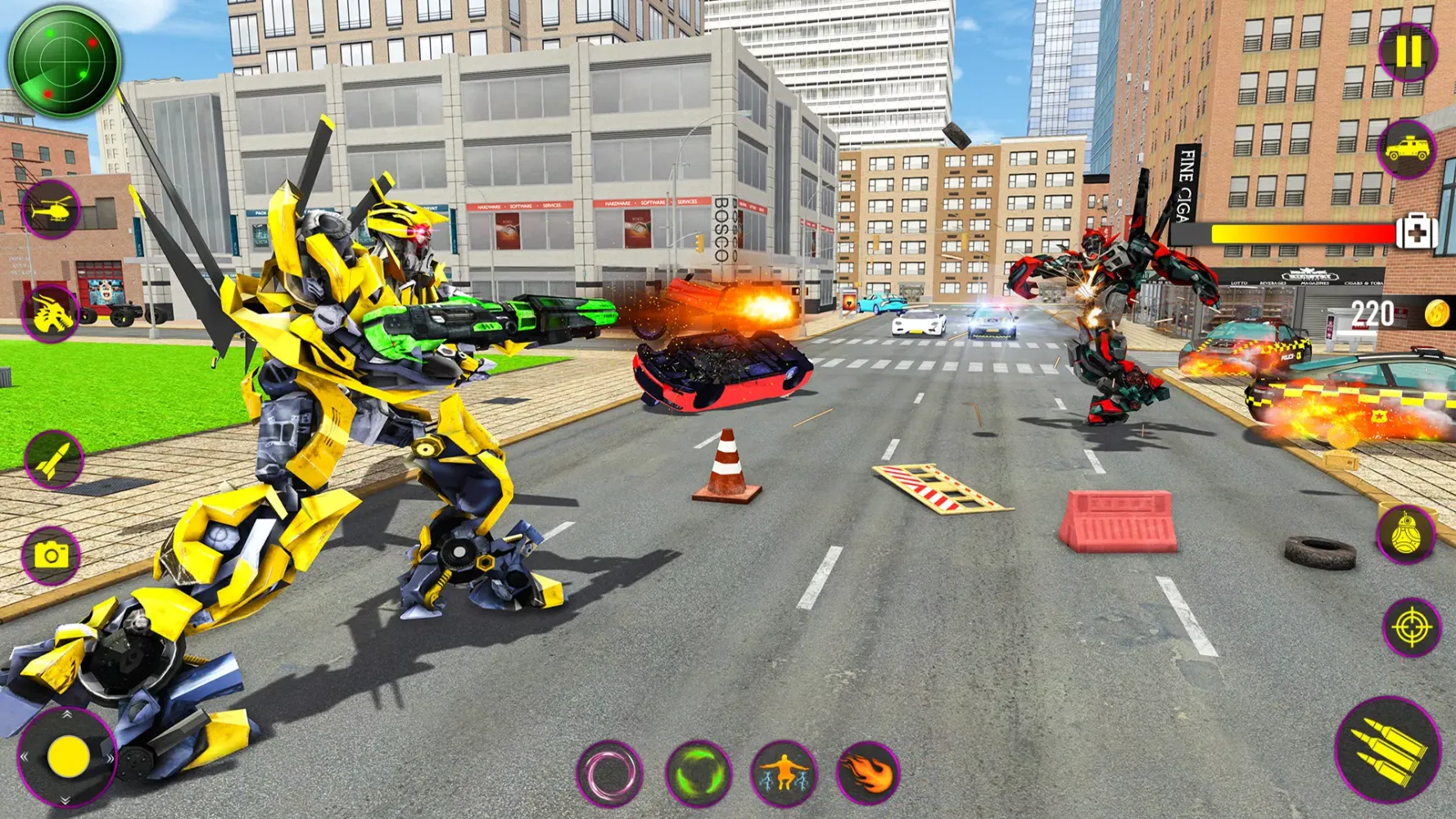 Heli Robot Car Game:Robot Game Screenshots