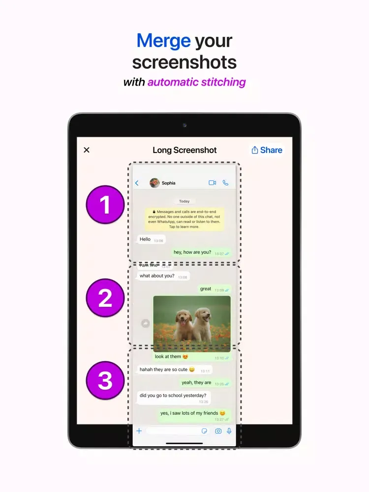 Stitcher: Screenshot Stitching iPad  Screenshots