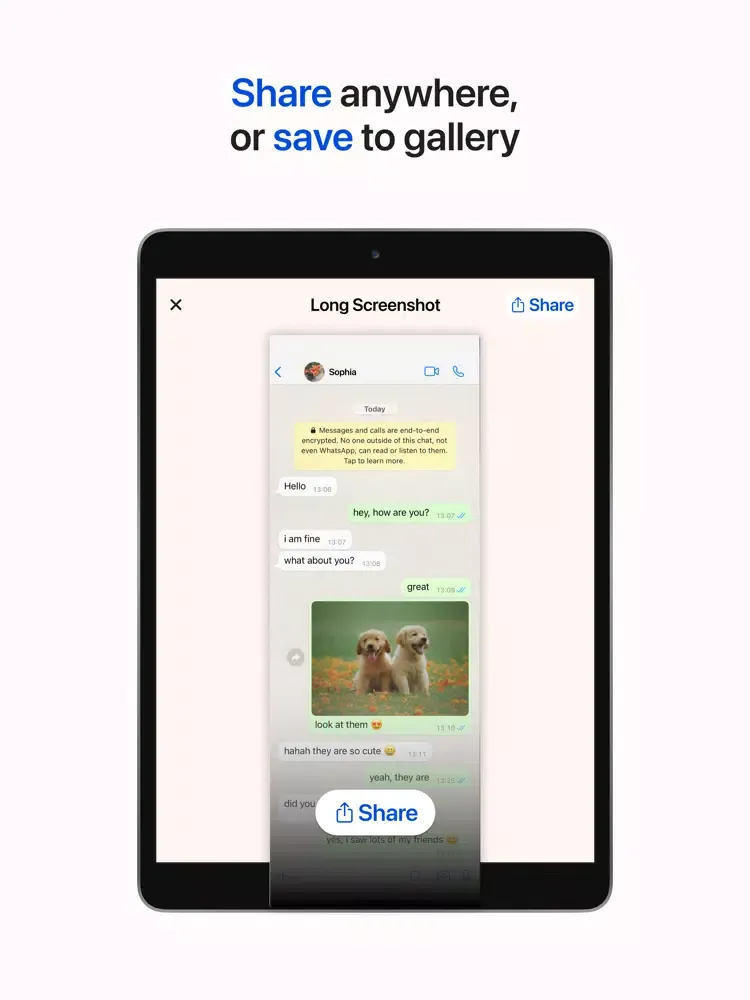 Stitcher: Screenshot Stitching iPad  Screenshots