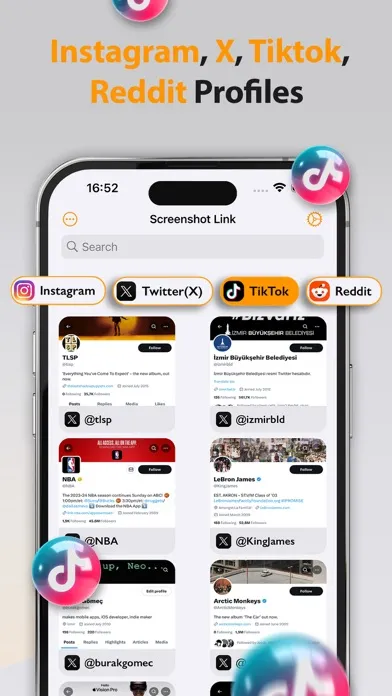 Screenshot Link Bio & Manager 스크린샷