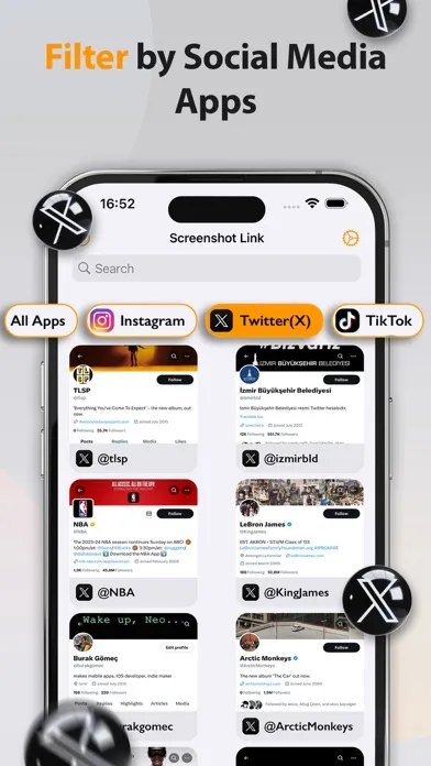 Screenshot Link Bio & Manager 스크린샷