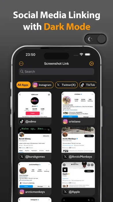 Screenshot Link Bio & Manager 스크린샷