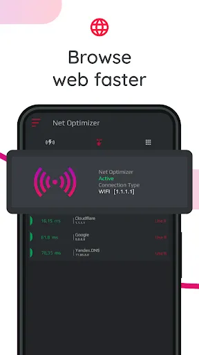 Net Optimizer: Optimize Ping スクリーンショット