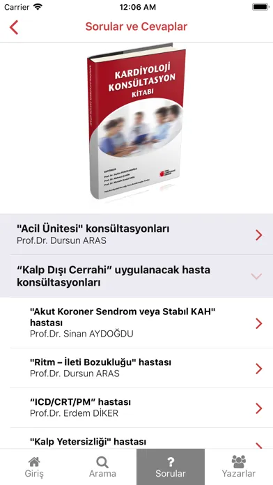 Capturas de tela do Kardiyoloji Konsültasyon