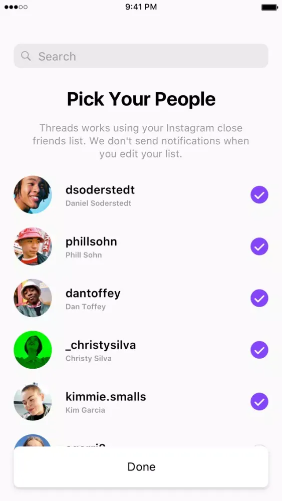 ภาพหน้าจอของ Threads from Instagram